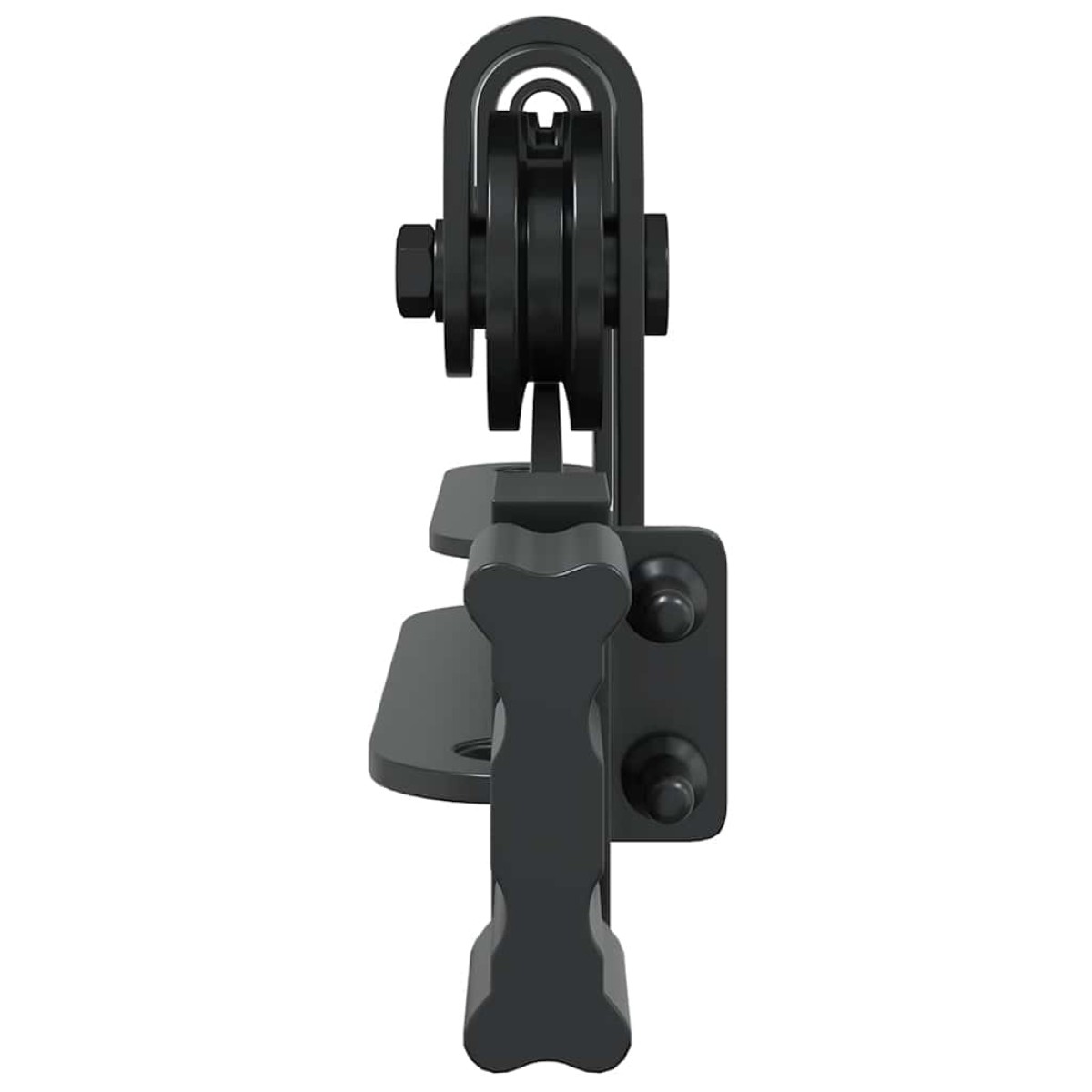 vidaXL Κιτ συρόμενης πόρτας γραφείου 183 cm από ανθρακούχο χάλυβα