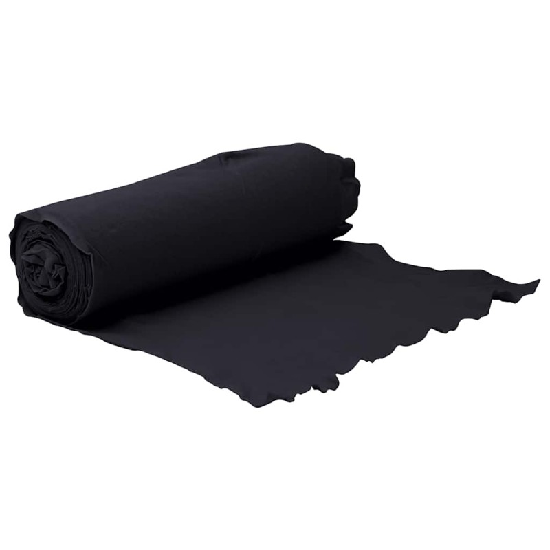 vidaXL Μεμβράνη με Γεωύφασμα Μαύρη 1 x 10 μ. Πολυεστερικές Ίνες