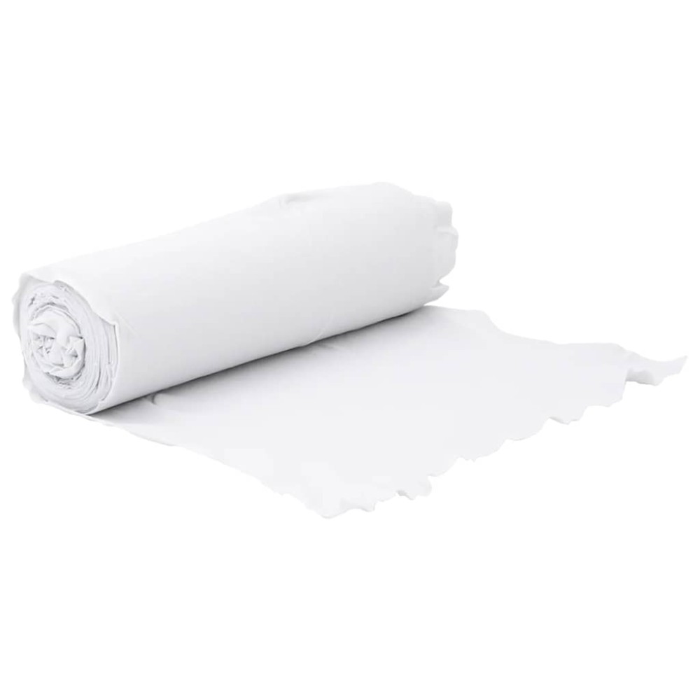 vidaXL Μεμβράνη με Γεωύφασμα Λευκή 1 x 50 μ. Πολυεστερικές Ίνες
