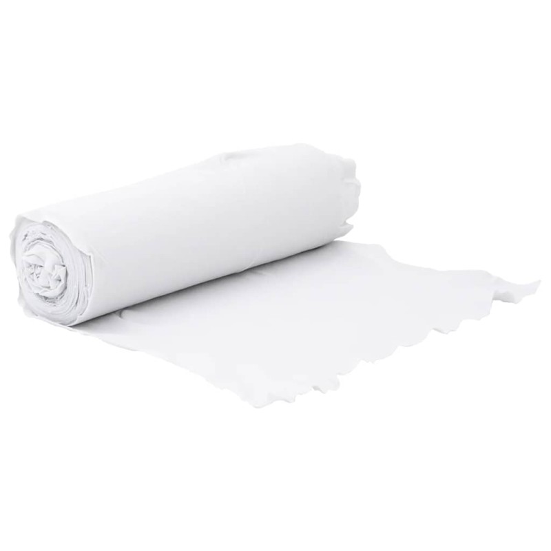 vidaXL Μεμβράνη με Γεωύφασμα Λευκή 1 x 50 μ. Πολυεστερικές Ίνες