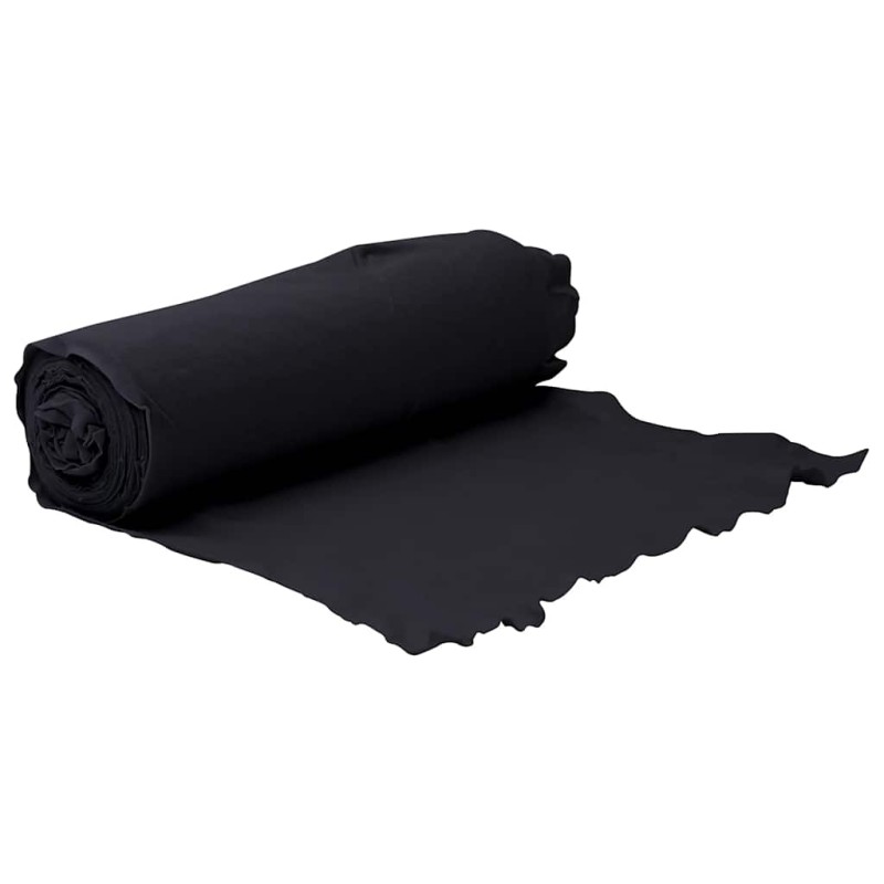 vidaXL Μεμβράνη με Γεωύφασμα Μαύρη 1 x 50 μ. Πολυεστερικές Ίνες