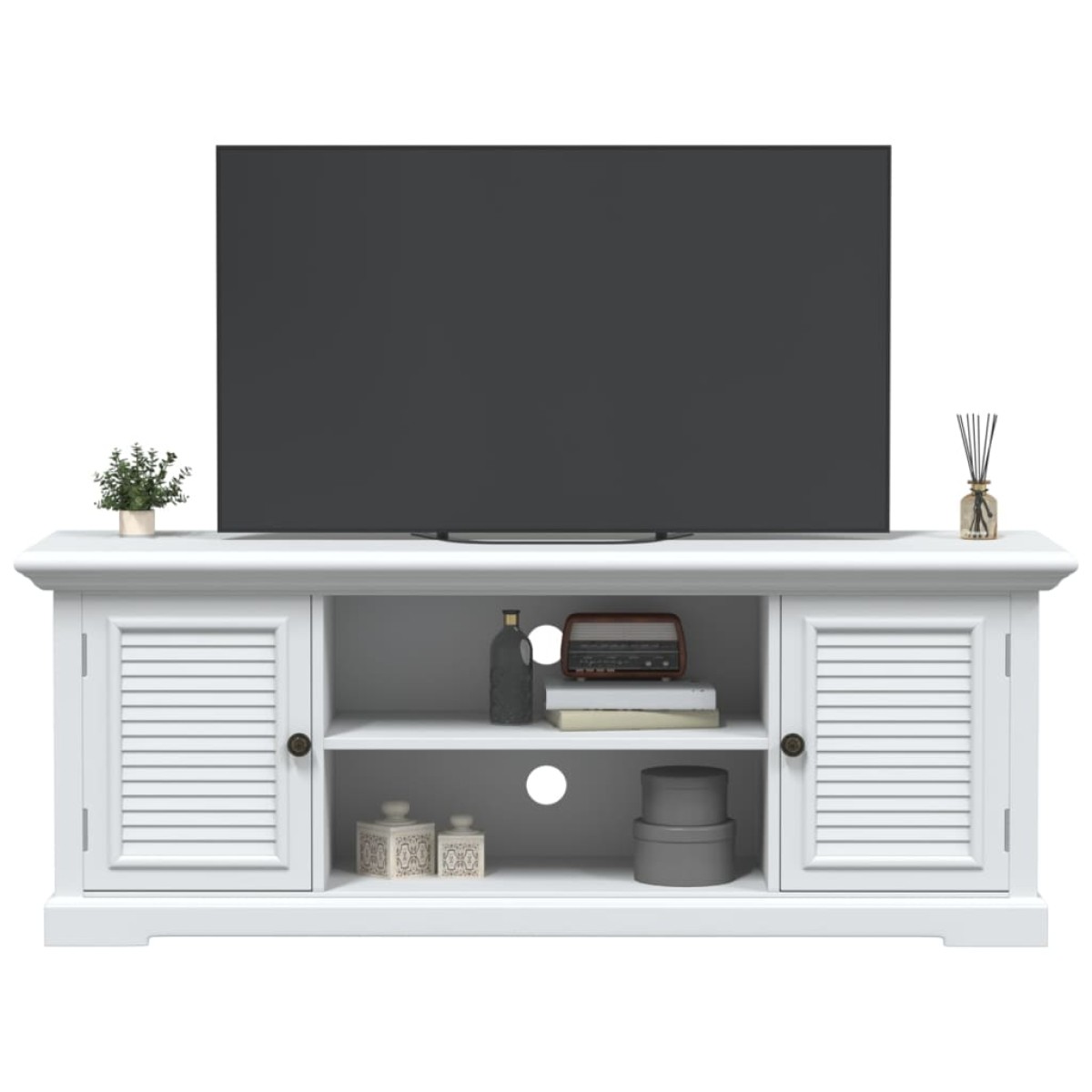 vidaXL Έπιπλο Τηλεόρασης Λευκό 110x30x41 εκ. από Επεξεργασμένο Ξύλο