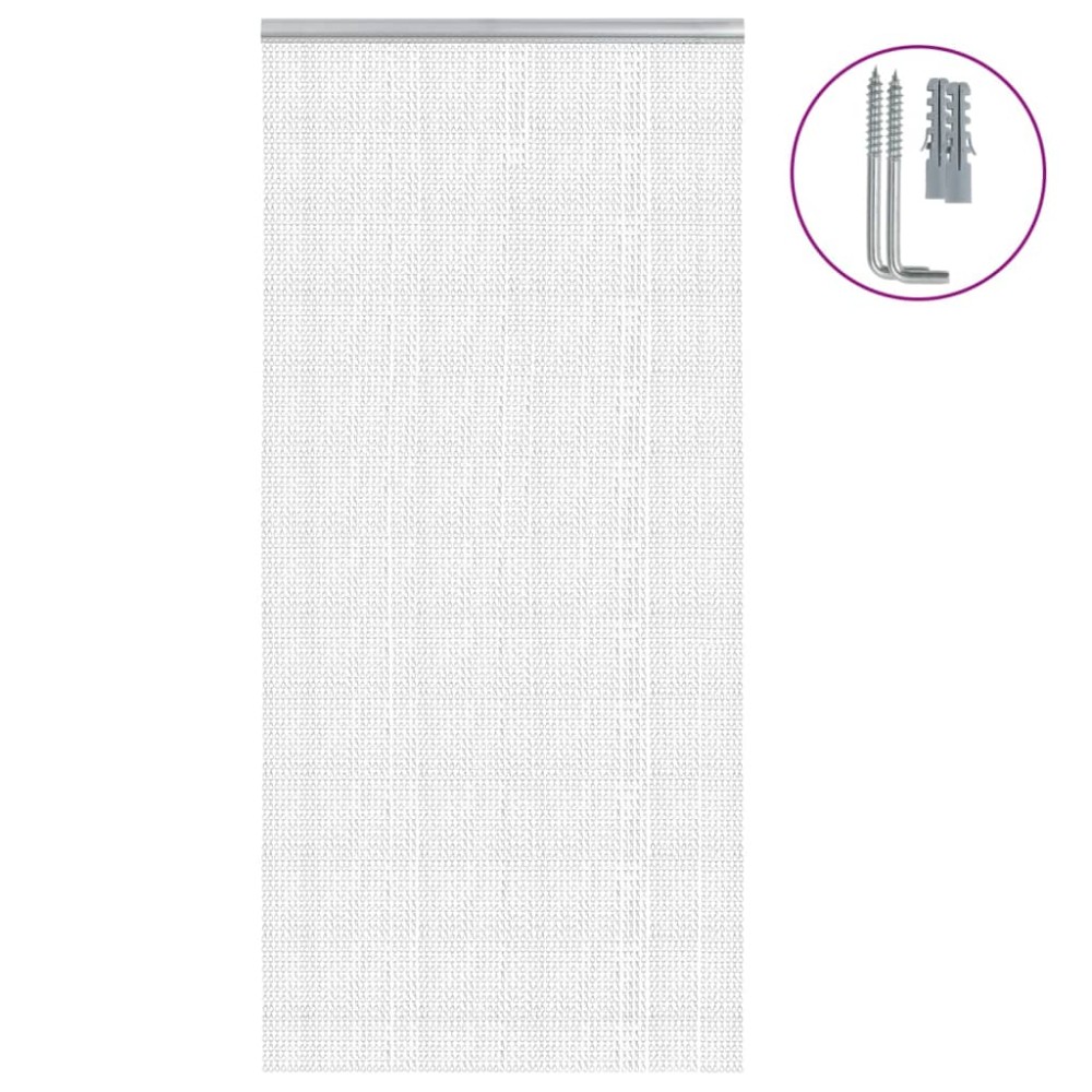 vidaXL Σήτα Πόρτας Αλυσιδωτή 100x226 εκ. από Αλουμίνιο
