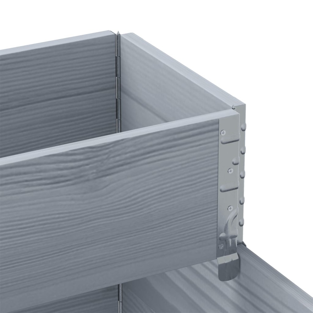 vidaXL Ζαρντινιέρα Υπερ. 3 Επιπέδων Γκρι 120x80 εκ. Μασίφ Ξύλο Πεύκου