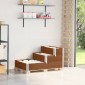 vidaXL Ζαρντινιέρα Υπερ. 3 Επιπέδων Καφέ 120x80 εκ. Μασίφ Ξύλο Πεύκου