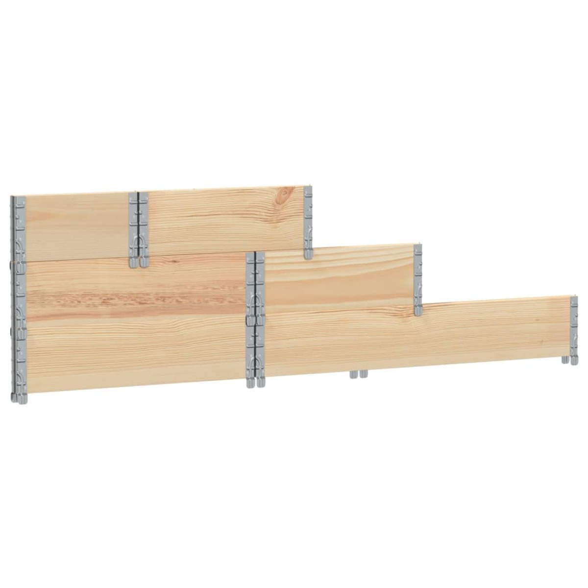 vidaXL Ζαρντινιέρα Υπερυψωμένη 3 Επιπέδων 120x80 εκ. Μασίφ Ξύλο Πεύκου