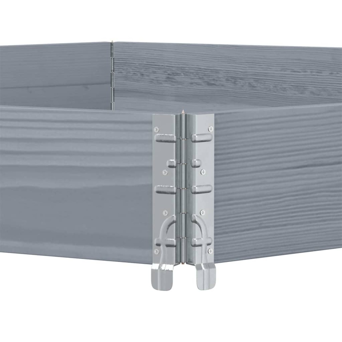 vidaXL Ζαρντινιέρα Εξάγωνη Γκρι 160x160 εκ. από Μασίφ Ξύλο Πεύκου
