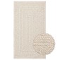 vidaXL Χαλί ZIZUR Κρεμ Όψη Γιούτας Εσωτ. & Εξωτ. Χώρου 60 x 110 εκ.