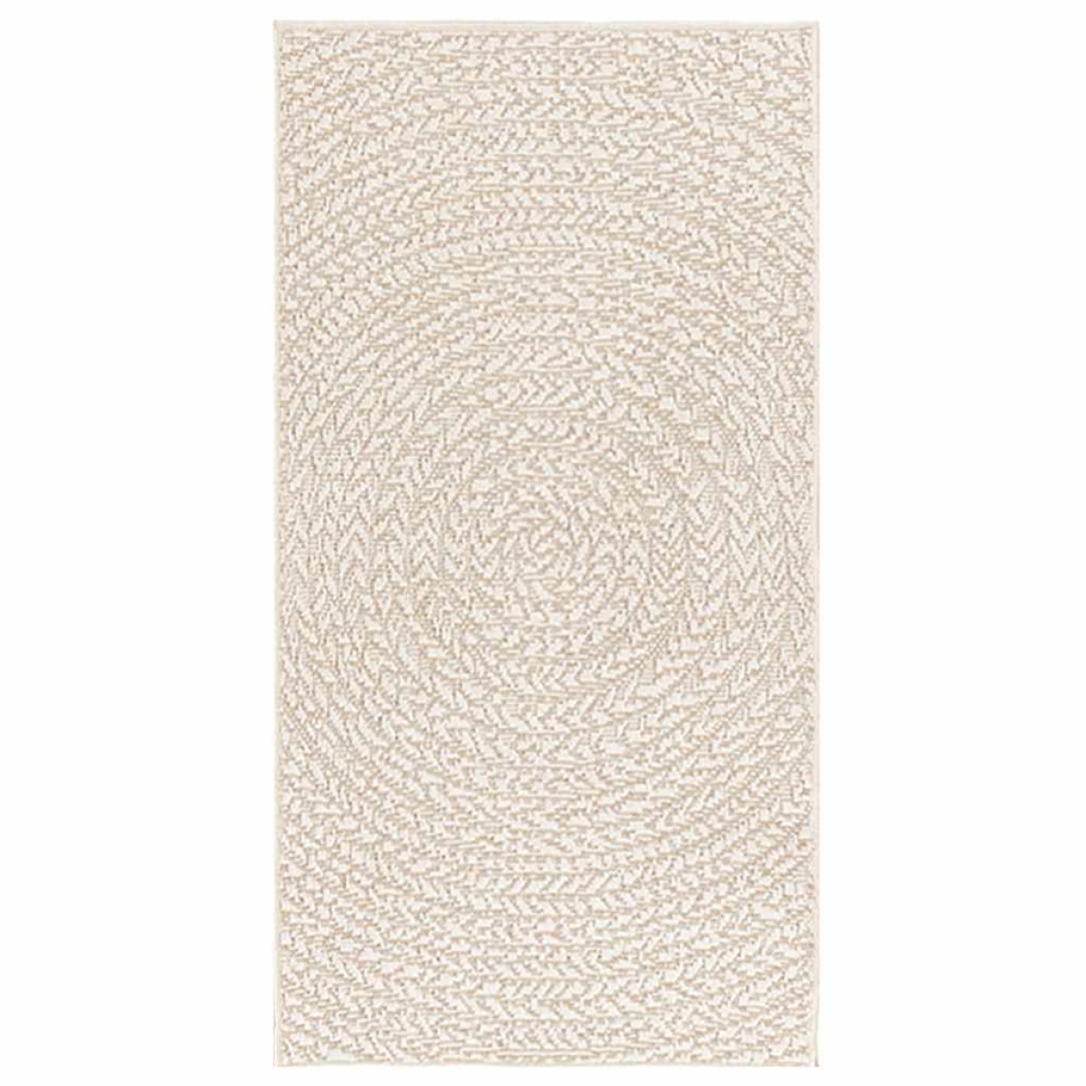 vidaXL Χαλί ZIZUR Κρεμ Όψη Γιούτας Εσωτ. & Εξωτ. Χώρου 60 x 110 εκ.