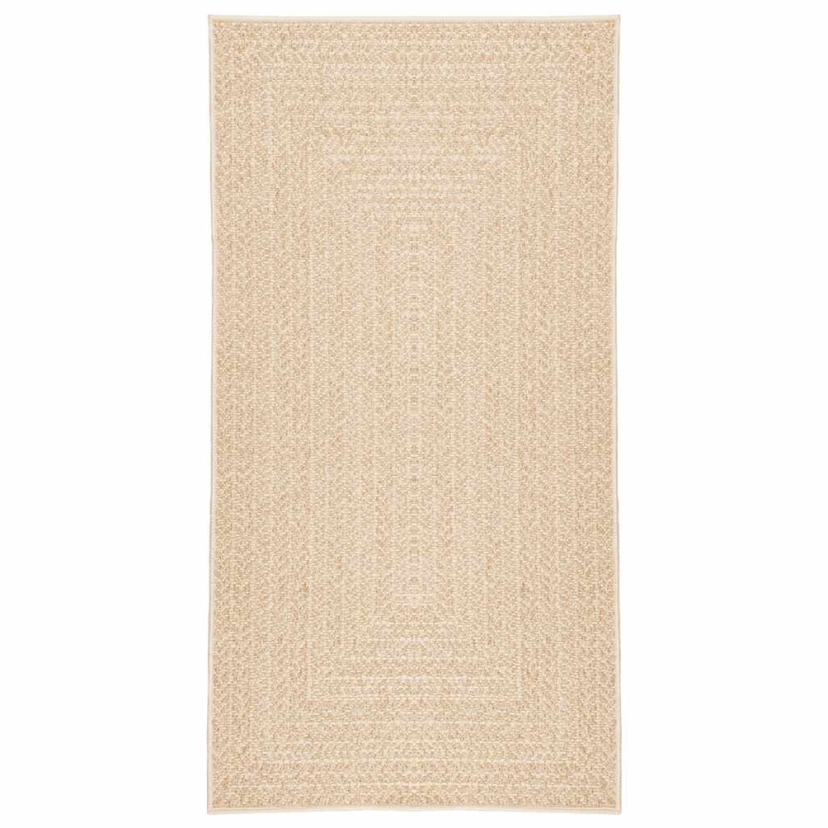 vidaXL Χαλί ZIZUR Μπεζ Όψη Γιούτας Εσωτ. & Εξωτ. Χώρου 60 x 110 εκ.