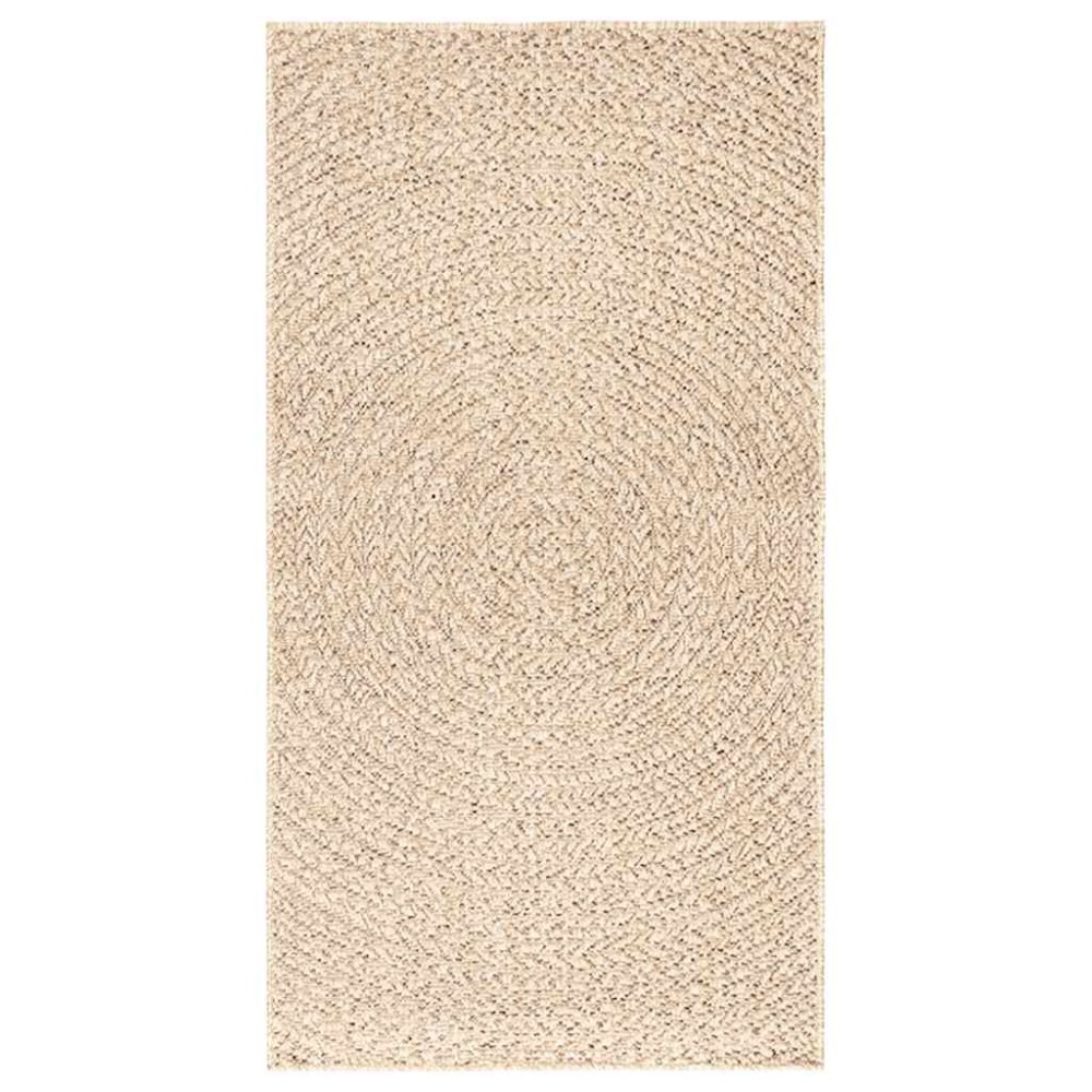 vidaXL Χαλί ZIZUR Μπεζ Όψη Γιούτας Εσωτ. & Εξωτ. Χώρου 60 x 110 εκ.
