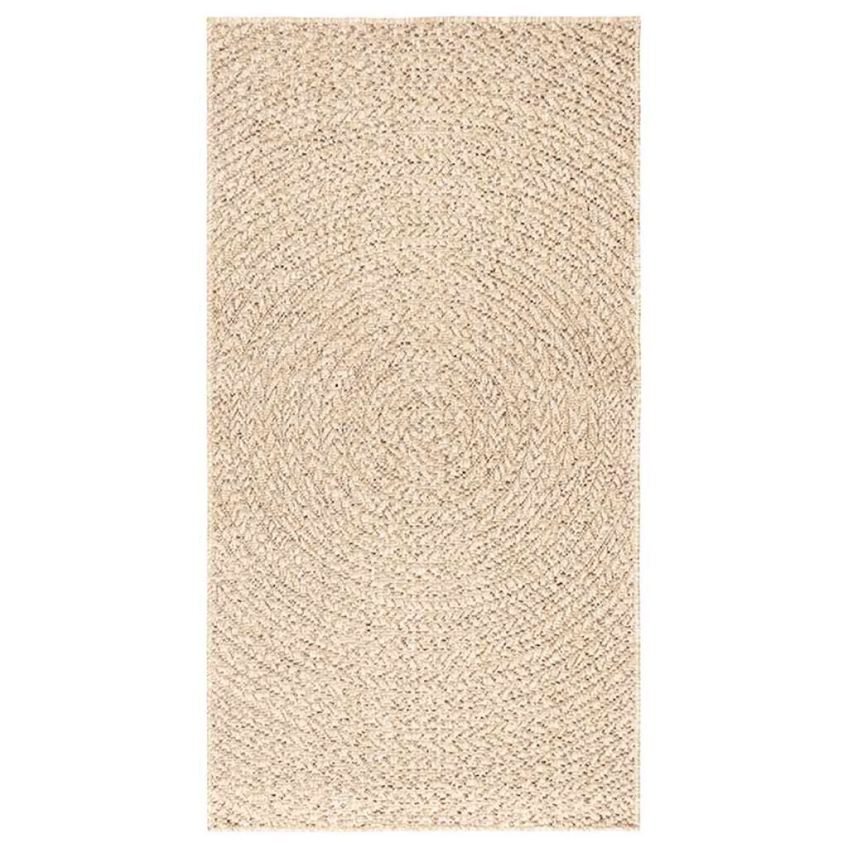 vidaXL Χαλί ZIZUR Μπεζ Όψη Γιούτας Εσωτ. & Εξωτ. Χώρου 60 x 110 εκ.