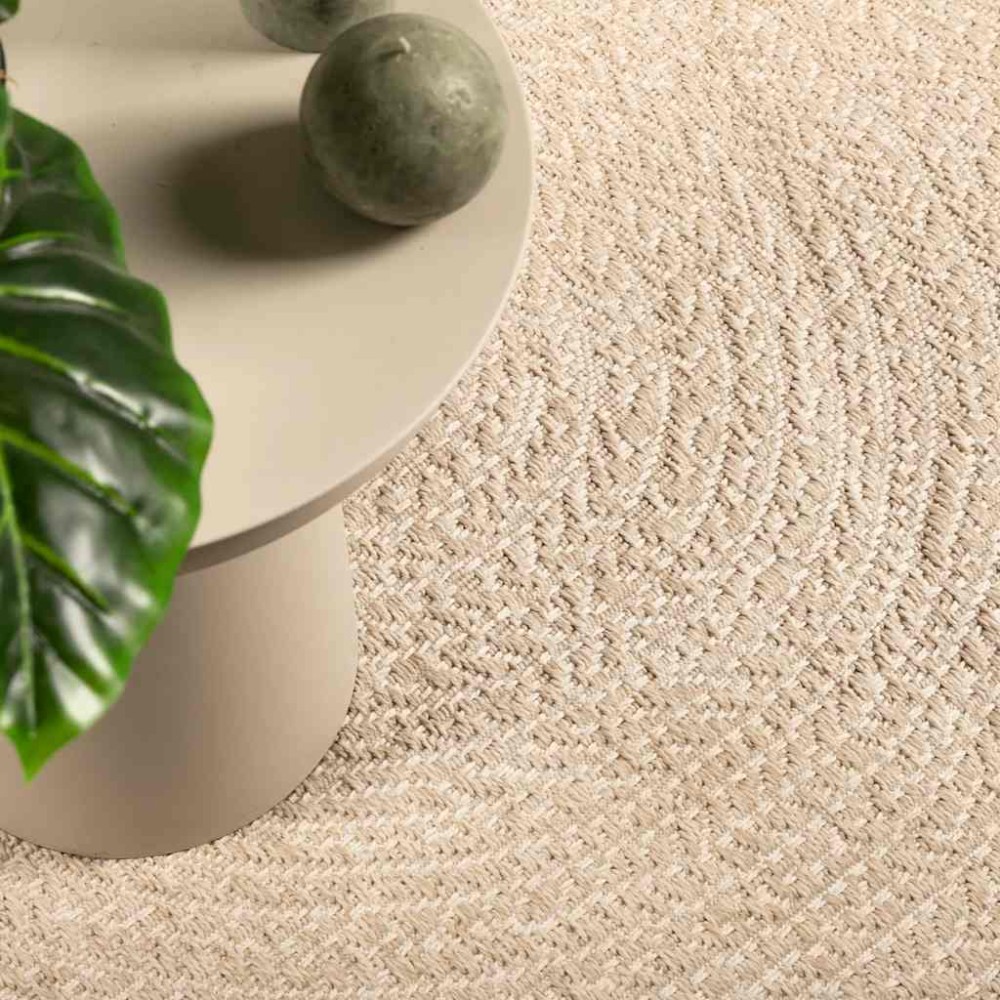 vidaXL Χαλί ZIZUR Μπεζ Όψη Γιούτας Εσωτ. & Εξωτ. Χώρου 60 x 110 εκ.
