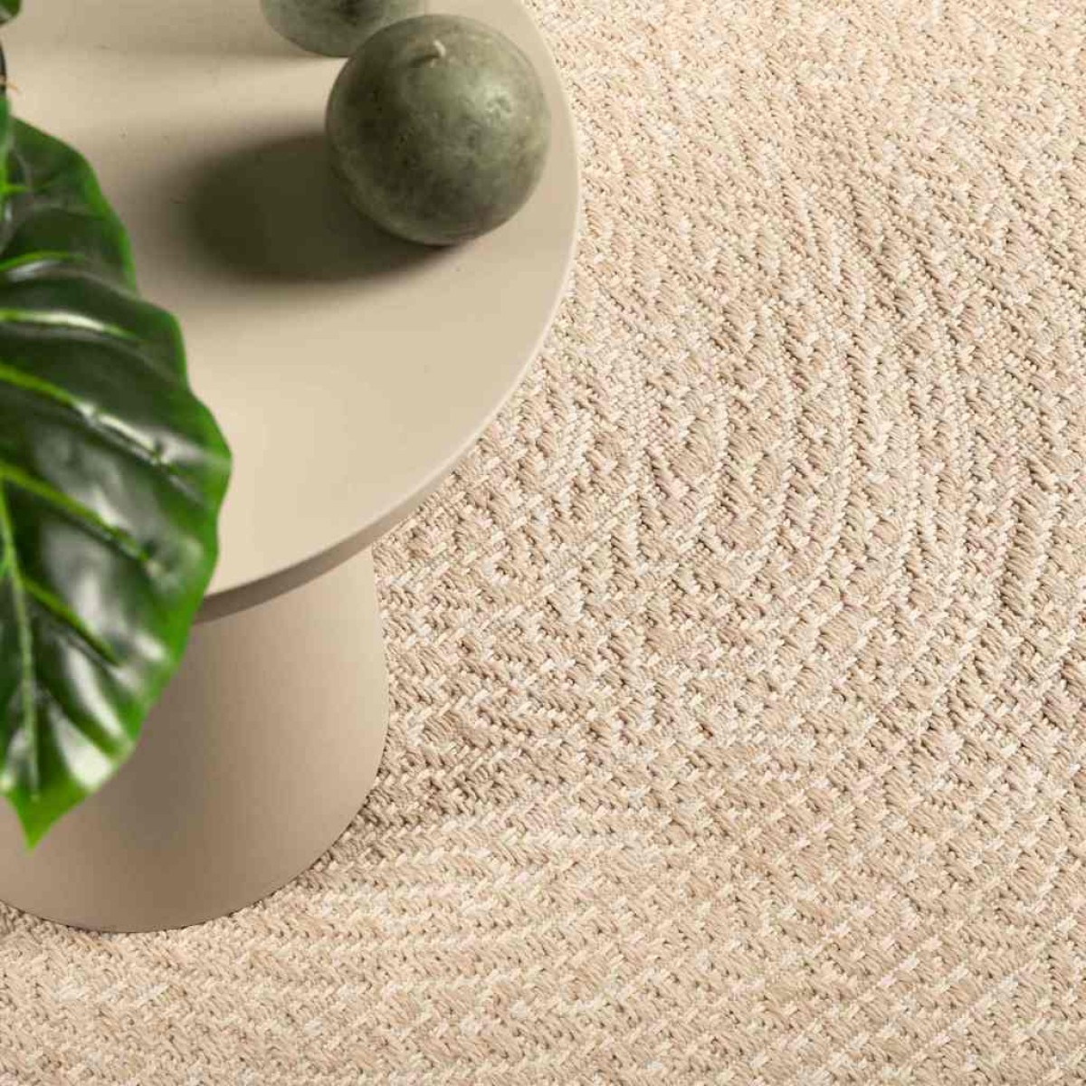 vidaXL Χαλί ZIZUR Μπεζ Όψη Γιούτας Εσωτ. & Εξωτ. Χώρου 60 x 110 εκ.