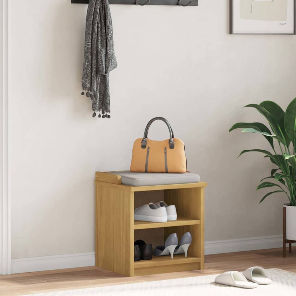 vidaXL Πάγκος διαδρόμου "SANDNES" 45x40x50 εκ.Πεύκο μασίφ ξύλο