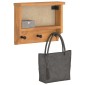 vidaXL Επίτοιχη κρεμάστρα παλτών SANDNES 45x12x35 εκ.Πεύκο μασίφ ξύλο