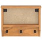 vidaXL Επίτοιχη κρεμάστρα παλτών SANDNES 45x12x35 εκ.Πεύκο μασίφ ξύλο