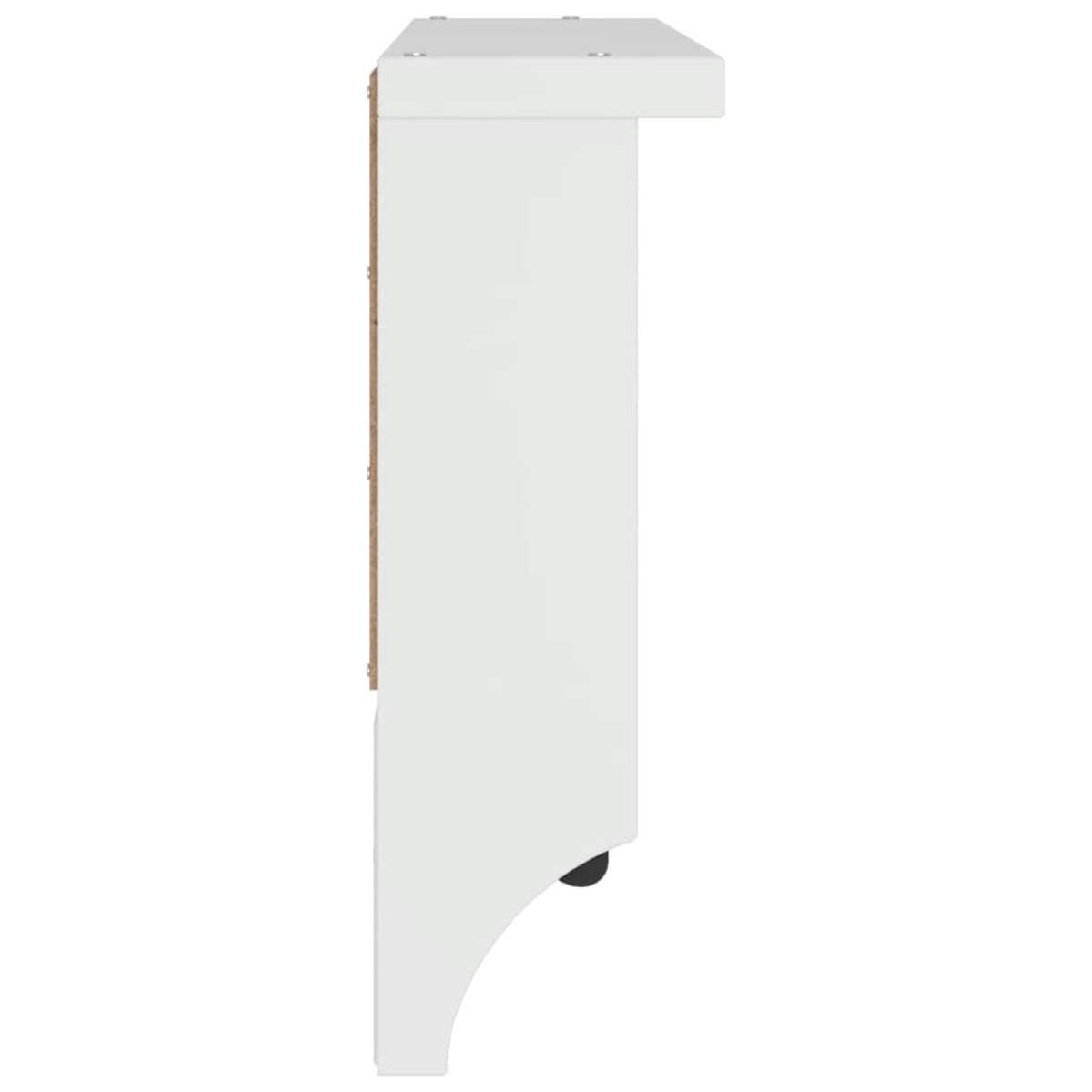 vidaXL Επίτοιχη κρεμάστρα παλτών SANDNES Λευκό 45x12x35 εκ. Πεύκο ξύλο