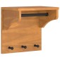 vidaXL Επίτοιχη κρεμάστρα παλτών SANDNES 43x30x42 εκ. Πεύκο μασίφ ξύλο