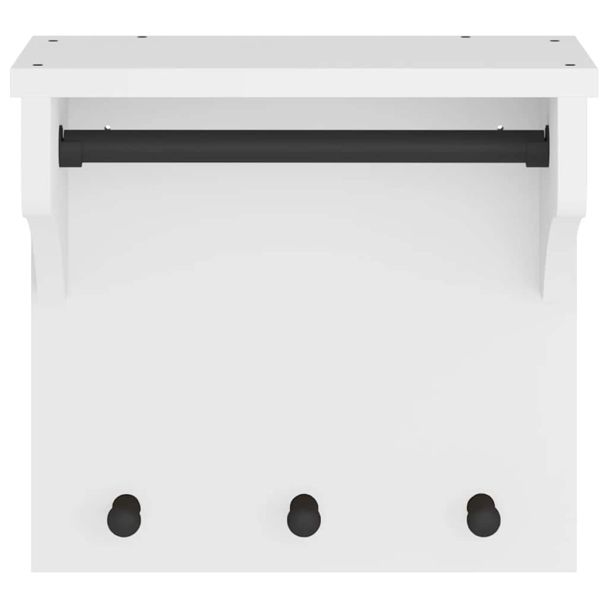 vidaXL Επίτοιχη κρεμάστρα παλτών SANDNES Λευκό 43x30x42 εκ. Πεύκο ξύλο