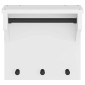 vidaXL Επίτοιχη κρεμάστρα παλτών SANDNES Λευκό 43x30x42 εκ. Πεύκο ξύλο