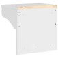 vidaXL Επίτοιχη κρεμάστρα παλτών SANDNES Λευκό 43x30x42 εκ. Πεύκο ξύλο