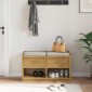 vidaXL Πάγκος διαδρόμου "SANDNES" 87x40x50 εκ. Πεύκο μασίφ ξύλο