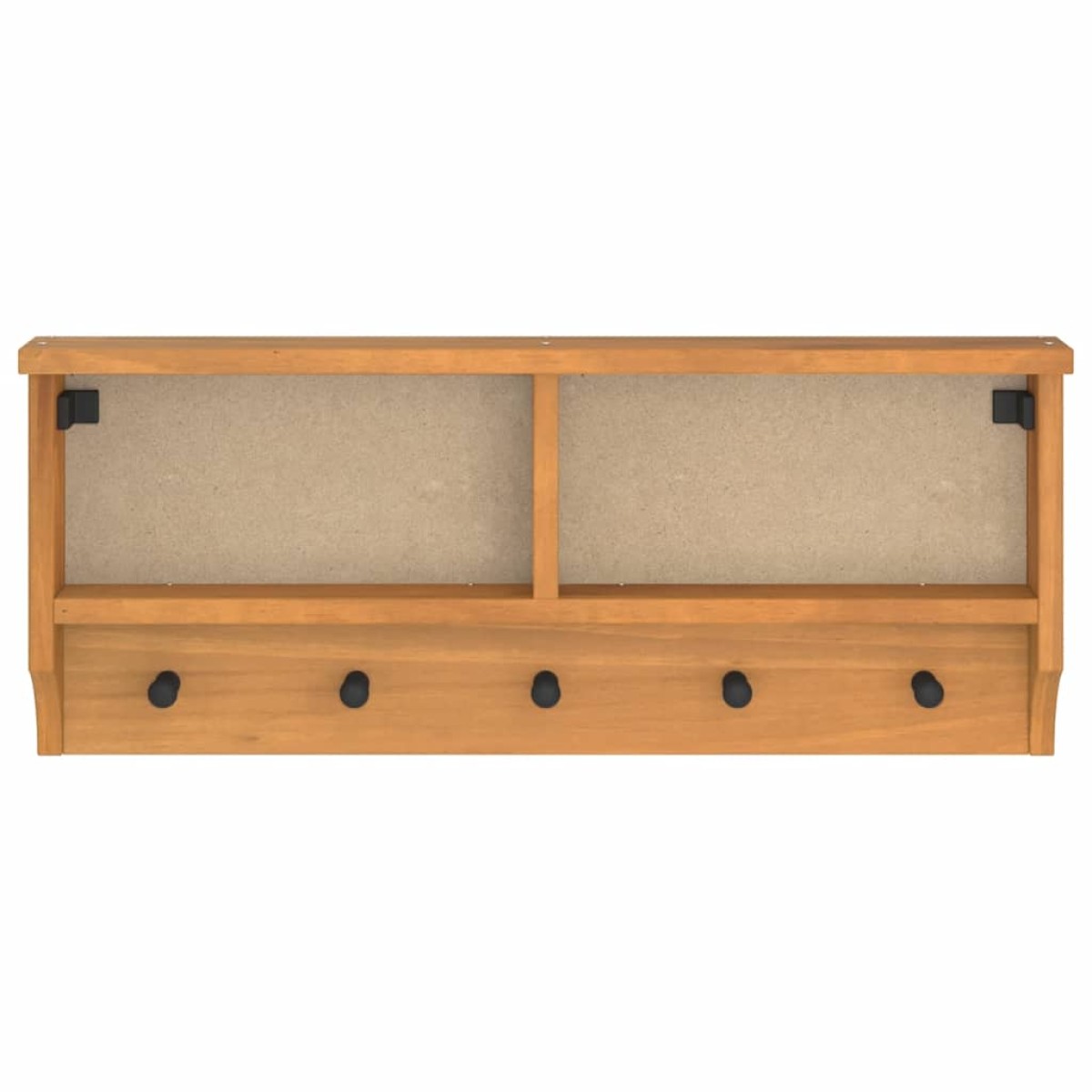 vidaXL Επίτοιχη κρεμάστρα παλτών SANDNES 87x12x35 εκ. Πεύκο μασίφ ξύλο