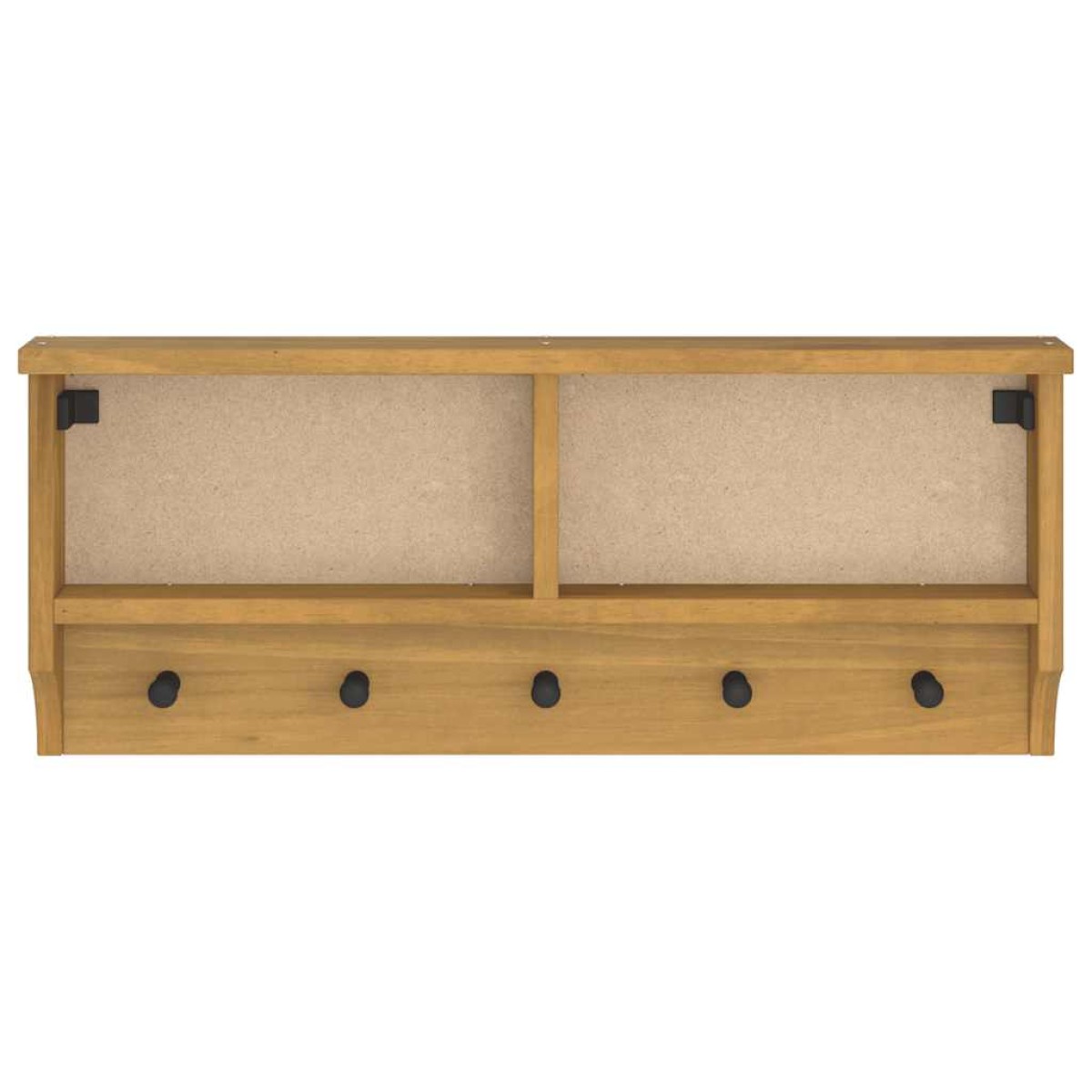 vidaXL Επίτοιχη κρεμάστρα παλτών SANDNES 87x12x35 εκ. Πεύκο μασίφ ξύλο