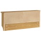 vidaXL Επίτοιχη κρεμάστρα παλτών SANDNES 87x12x35 εκ. Πεύκο μασίφ ξύλο
