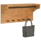 vidaXL Επίτοιχη κρεμάστρα παλτών SANDNES 87x30x42 εκ. Πεύκο μασίφ ξύλο