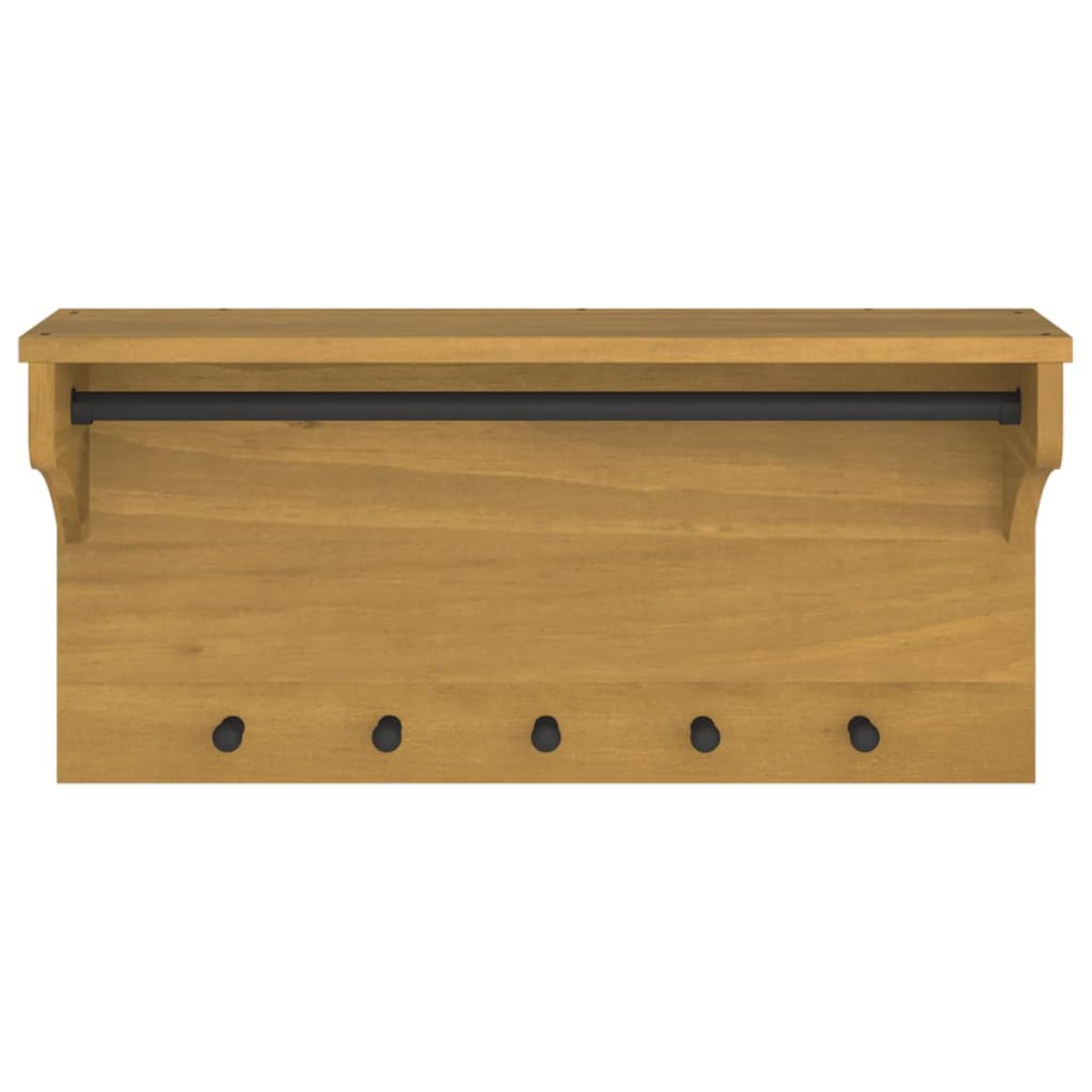 vidaXL Επίτοιχη κρεμάστρα παλτών SANDNES 87x30x42 εκ. Πεύκο μασίφ ξύλο