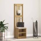 vidaXL Δέντρο χωλ "SANDNES" 45x40x159,5 εκ.Πεύκο μασίφ ξύλο