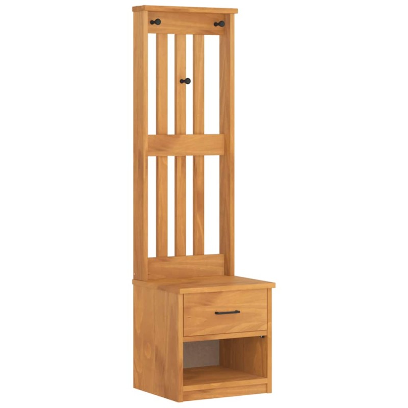 vidaXL Δέντρο χωλ "SANDNES" 45x40x159,5 εκ.Πεύκο μασίφ ξύλο