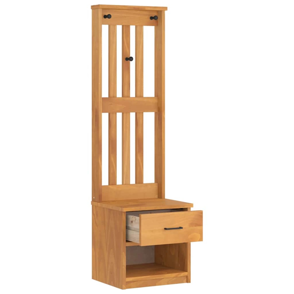 vidaXL Δέντρο χωλ "SANDNES" 45x40x159,5 εκ.Πεύκο μασίφ ξύλο