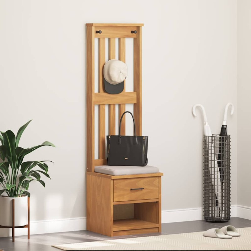 vidaXL Δέντρο χωλ "SANDNES" 45x40x159,5 εκ.Πεύκο μασίφ ξύλο