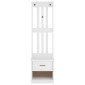 vidaXL Δέντρο χωλ SANDNES Λευκό 45x40x159,5 εκ. Πεύκο μασίφ ξύλο