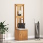 vidaXL Δέντρο χωλ "SANDNES" 45x40x159,5 εκ.Πεύκο μασίφ ξύλο