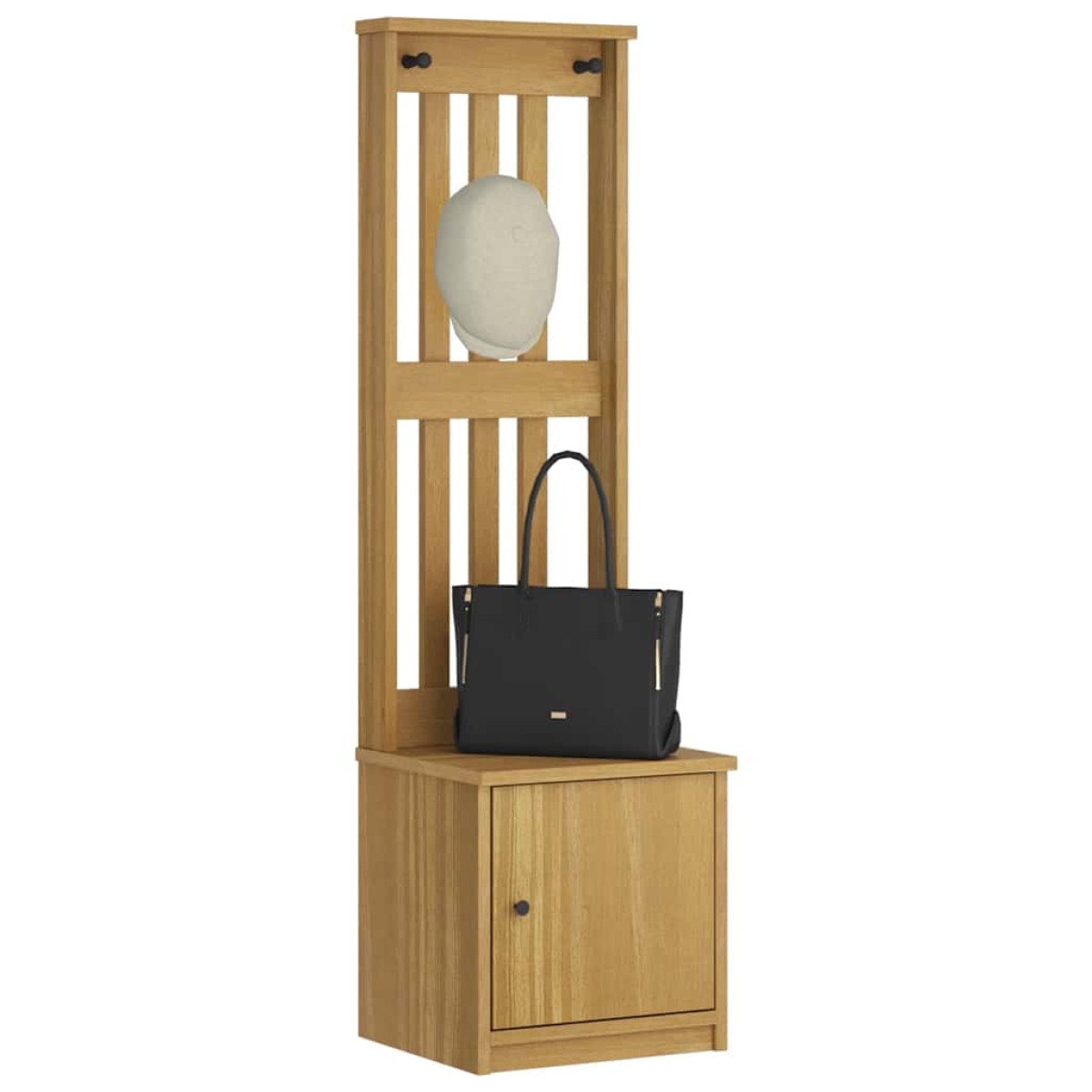 vidaXL Δέντρο χωλ "SANDNES" 45x40x159,5 εκ.Πεύκο μασίφ ξύλο