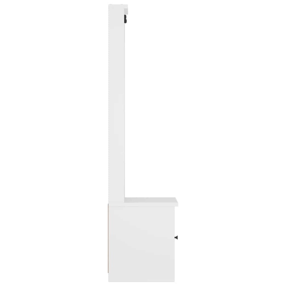 vidaXL Δέντρο χωλ SANDNES Λευκό 45x40x159,5 εκ. Πεύκο μασίφ ξύλο