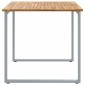 vidaXL Τραπέζι Κήπου Γκρι 140 x 80 x 75 cm Στερεό Ξύλο Ακακίας
