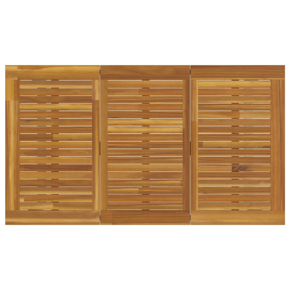 vidaXL Τραπέζι Κήπου Γκρι 140 x 80 x 75 cm Στερεό Ξύλο Ακακίας