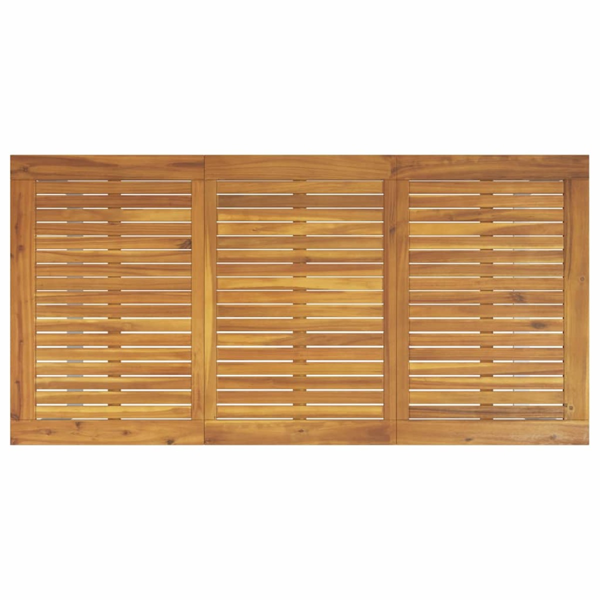 vidaXL Τραπέζι Κήπου Γκρι 160 x 80 x 75 cm Στερεό Ξύλο Ακακίας