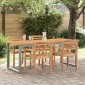 vidaXL Τραπέζι Κήπου Γκρι 160 x 80 x 75 cm Στερεό Ξύλο Ακακίας