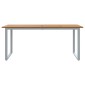 vidaXL Τραπέζι Κήπου Γκρι 180 x 90 x 75 cm Στερεό Ξύλο Ακακίας