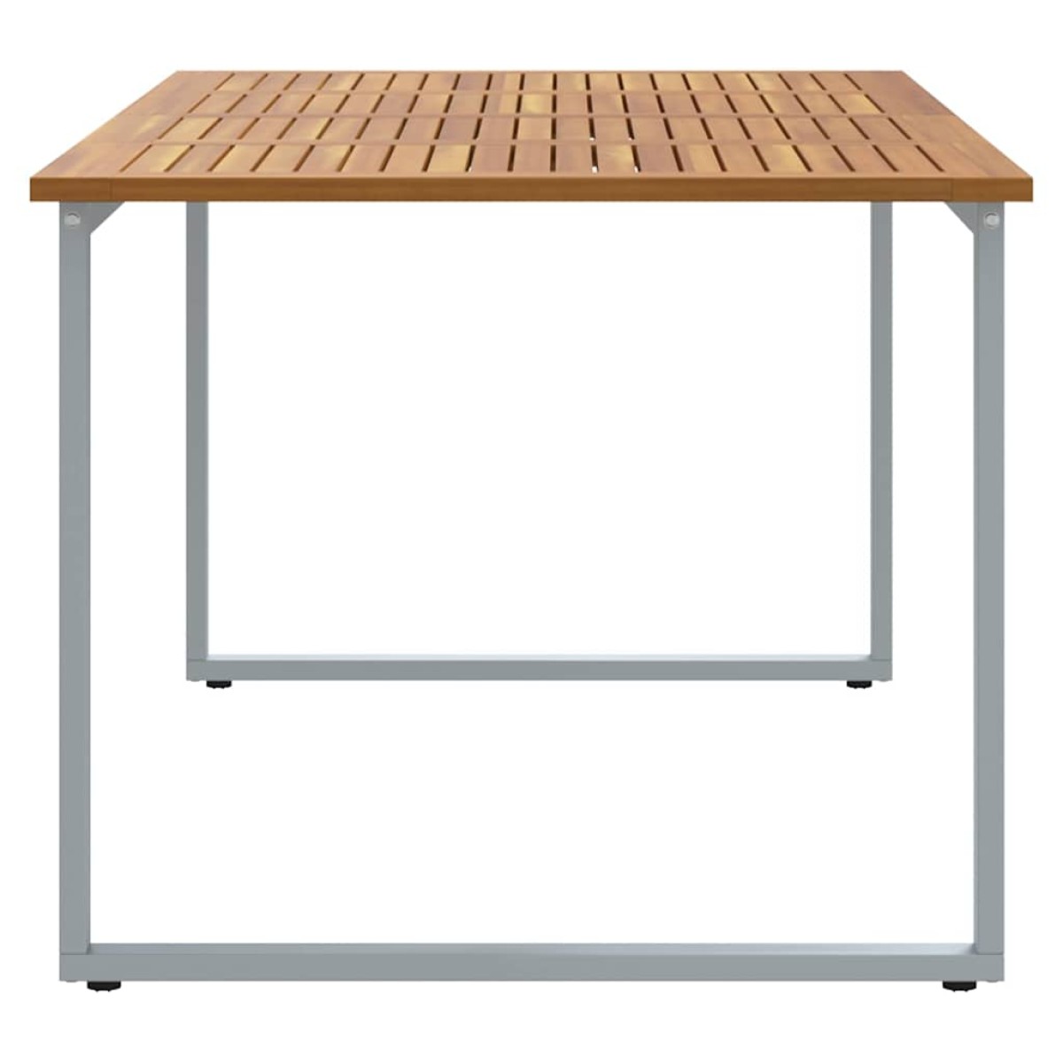 vidaXL Τραπέζι Κήπου Γκρι 180 x 90 x 75 cm Στερεό Ξύλο Ακακίας
