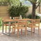 vidaXL Τραπέζι Κήπου Γκρι 180 x 90 x 75 cm Στερεό Ξύλο Ακακίας