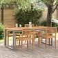 vidaXL Τραπέζι Κήπου Γκρι 200 x 90 x 75 cm Στερεό Ξύλο Ακακίας