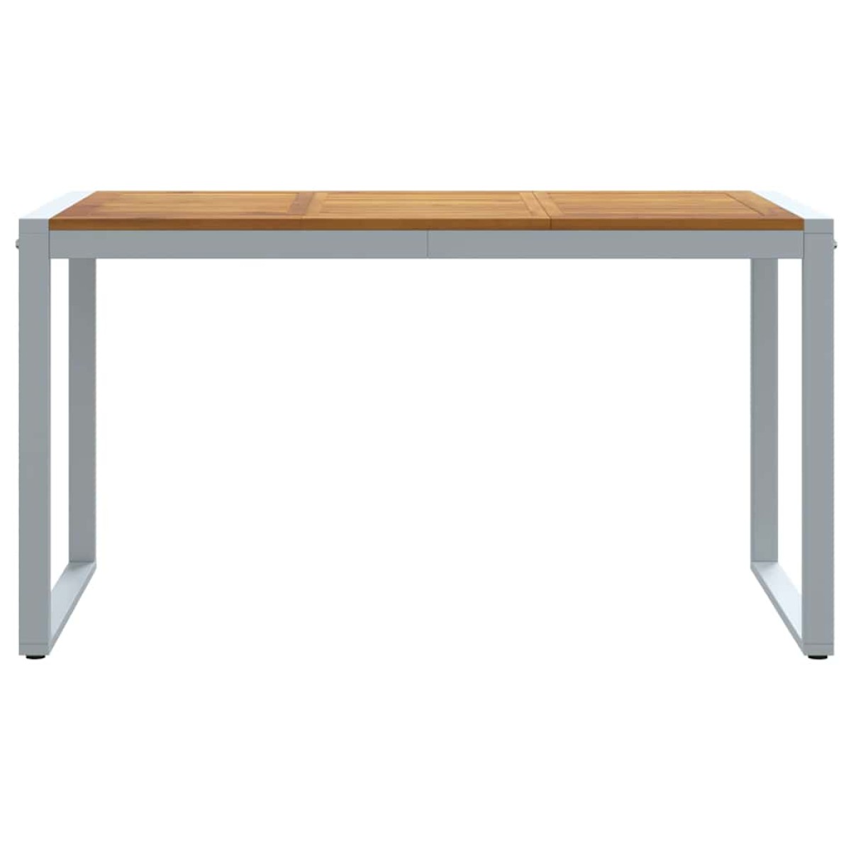 vidaXL Τραπέζι Κήπου Γκρι 140 x 80 x 75 cm Στερεό Ξύλο Ακακίας
