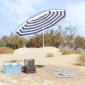 vidaXL Ομπρέλα Κήπου 240 cm 170T πολυεστέρας Μπλε και άσπρο
